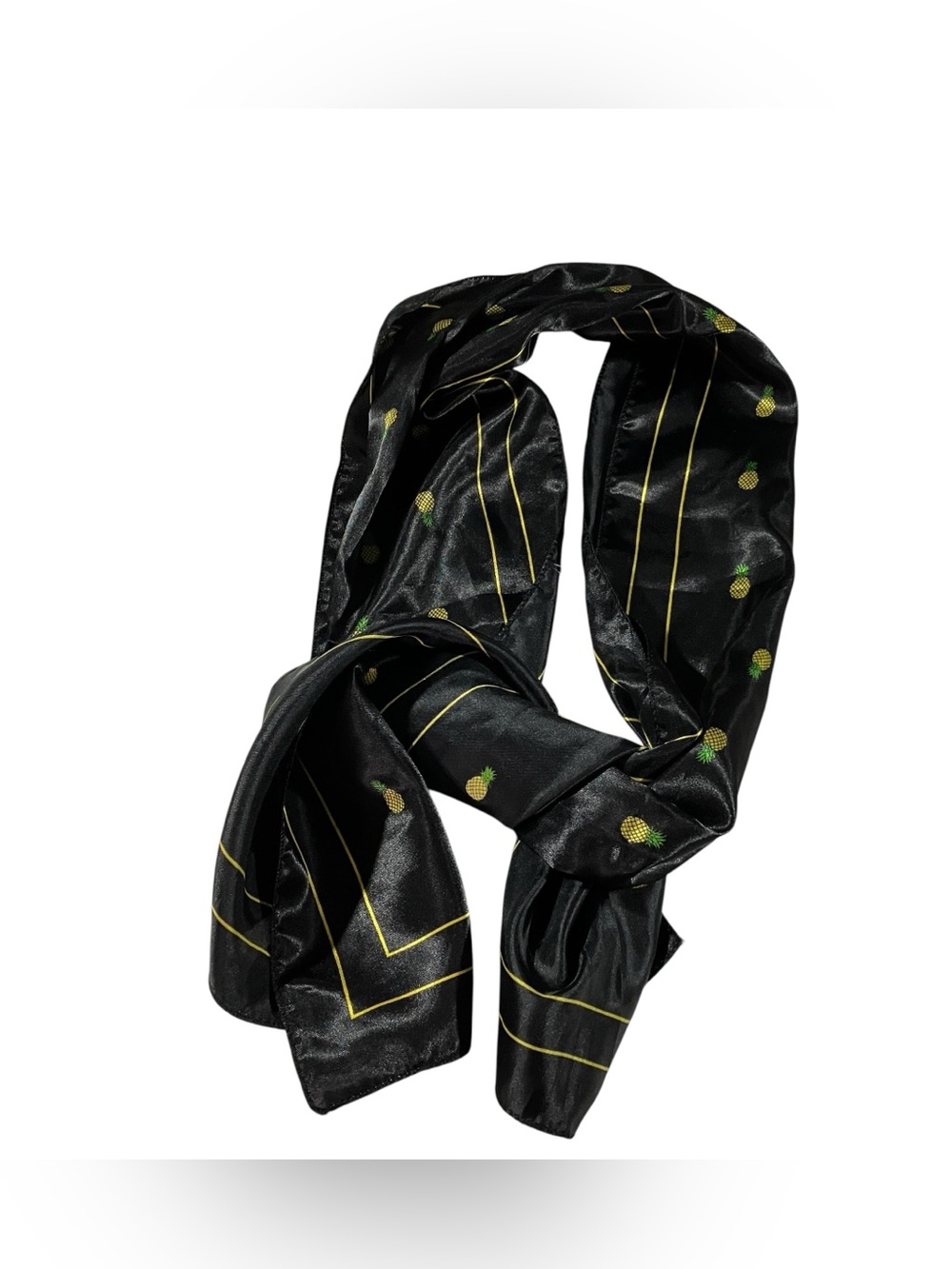 Daughters of the American Revolution Black Pineapple Print Scarf DAR